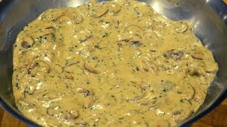 Creamy Garlic Mushroom Sauce  How To Make Recipe [upl. by Ivan]