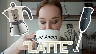 HOW TO MAKE A quotLATTEquot AT HOME moka pot  frother [upl. by Alyakam267]