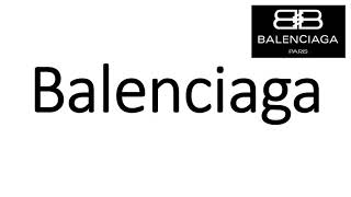 How to Pronounce Balenciaga CORRECTLY [upl. by Anehc819]