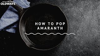 How to Pop Amaranth [upl. by Fabrin]