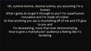 RAP GOD FAST PART  EMINEM LYRICS [upl. by Namzed]