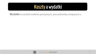 5 Podstawowe pojęcia  koszty [upl. by Natica]