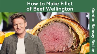 How to Make Fillet of Beef Wellington with Red Wine Sauce  Gordon Ramsay [upl. by Netnerb]