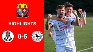 Caerleon 05 Cwmbrân Town  Gwent FA Senior cup  Quarter final highlights [upl. by Anoi]