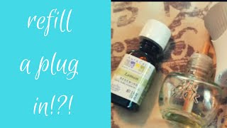 HOW TO REFILL A PLUG IN WITH ESSENTIAL OILS [upl. by Ennybor]