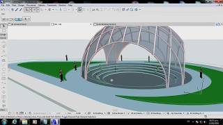 Crear cupula archicad shell [upl. by Harol446]