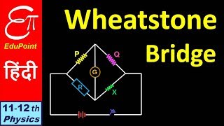 Wheatstone Bridge  video in HINDI  EduPoint [upl. by Drolet447]