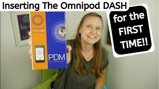 Inserting The Omnipod DASH Insulin Pump for the FIRST TIME [upl. by Hoskinson]