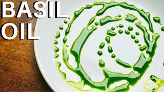 Bright Green Basil Oil for Plating [upl. by Eninnaj]