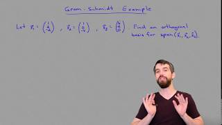 Full example using GramSchmidt [upl. by Fleeman]